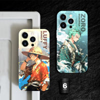 Zoro ชิ้นเดียว Lu Ffy เคสโทรศัพท์ซิลิโคนนิ่มสำหรับ iPhone 14 Pro Max 14 Plus 13 Pro Max 12 Pro Max 11 Pro Max Max Max iPhone XR XS Max 6S 7 8 Plus