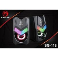 BESTSELLER อุปกรณ์คอม RAM Marvo SG-118 / Marvo SG-119 Marvo SG-119 ลำโพงคู่มีไฟ เสียงดี 2.0 STEREO RGB GAMING SPEAKERS อุปกรณ์ต่อพ่วง ไอทีครบวงจร