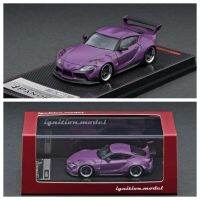 1/64 PANDEM Supra (A90) สีม่วงด้าน (โมเดลจุดระเบิด IG2335) ของสะสมรถโมเดล Diecast ลิมิเต็ดอิดิชั่นของเล่นสำหรับงานอดิเรก