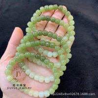 หยก Hetian ไล่ระดับขนาดสร้อยข้อมือลูกปัดเก่า ：7×8mm วัสดุที่สะอาดและละเอียดอ่อน หัวน้ำและเท้า คุณภาพดังแสดงในรูป ~