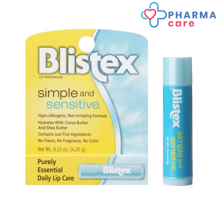 blistex-simple-and-sensitive-ลิปบาล์ม-สำหรับริมฝีปาก-premium-quality-from-usa-4-25-g-pharmacare