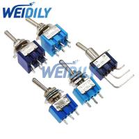 2PCS MTS-102 MTS-102C4 MTS-103 MTS-202 MTS-203 Toggle Switch 6A 125VAC ON/ON SPDT 6mm Mini Switches DPDT ON/OFF/ON 3Pins 6Pins Electrical Circuitry  P