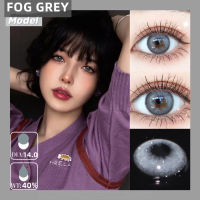 แว่นตาสายตาสั้น คอนแทคเลนส์ขนาดมินิ ?คอนแทก คอนแทคเลนส์ Fog Grey-14.0mm