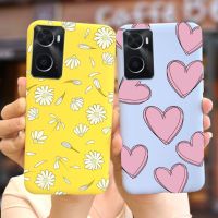 For Oppo A76 Case Cute Daisy Love Heart Cover Soft Silicone Case For Oppo A76 OppoA76 CPH2375 Shell