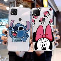 Minnie Donald bebek casing ponsel Redmi 9C 9 C NFC 10A sarung TPU penutup bergambar Mickey lucu untuk tas Redmi 9C transparan