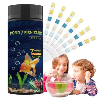 Aquarium Test Kit 50 Pieces Swimming Pool Test Strips Fish Tank Pond Test Strips Testing Ph Alkalinity Chlorine Carbonate Inspection Tools
