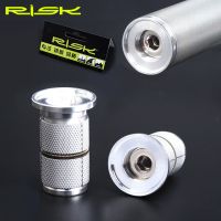 RISK Bike Bicycle Fork Steerer 1-1/8" (28.6mm) Headset Stem Top Cap Carbon Compression Plug Star Nut Adjuster Expansion Bolt Bumper Stickers Decals  M