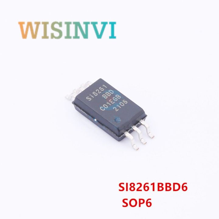 Special Offers 10 PCS SI8261D-C-ISR&nbsp; SI8261D SI8261 SOP6  5Kv Opto Input Single Channel 4.0A Driver With 8V UVLO