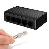 5 Port Ethernet Switch Ethernet Network Hub for Home High-Speed Transmission Network Connection Supplies for Computers and Printers friendly