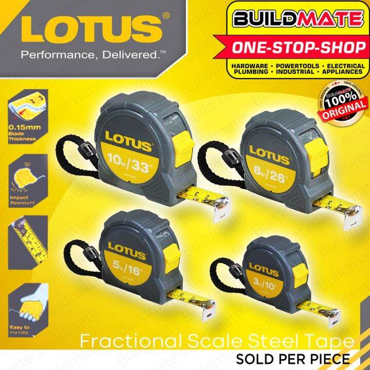 tape measure BUILDMATE Lotus Steel Tape 3M 5M 8M 10M Fractional