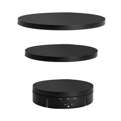 3 Speeds Electric Rotating Visualizer 360° Turntable USB Charge Display Stand for Video Prop Jewelry Shoes