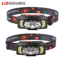 LIZHOUMIL Ipx4ไฟหน้ารถมอเตอร์ไซค์แบบ Led ที่มีประสิทธิภาพกันน้ำ,Usb ชาร์จได้มีเซ็นเซอร์พลังงานที่จอแสดงไฟฉายคาดศีรษะแสงจ้า