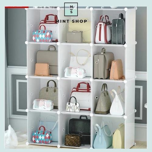 Multipurpose Storage Cabinet DIY 3 Cubes Clothes Storage Bag Storage Cabinet  Plastic Mintshop