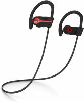 SENSO Bluetooth Wireless Headphones, Best Sports Earphones w/Mic IPX7 Waterproof HD Stereo Sweatproof Earbuds for Gym Running Workout 8 Hour Battery Noise Cancelling Headsets HiFi Cordless Headphones