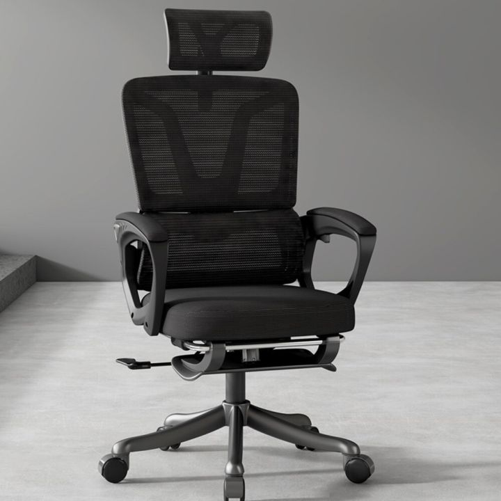 เก้าอี้สำนักงานหมุนได้ดีพื้นผิวตาข่ายยืดหยุ่นไม่เสียรูปง่ายระบายอากาศได้ดีสวมใส่สบายและอยู่ประจำ