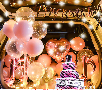 Car trunk balloon set surprise arrangement child girlfriend birthday confession balloon proposal decoration romantic