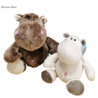 Boneka Mainan ฮิปโปตุ๊กตาผ้ากำมะหยี่ MARQUE สัตว์ป่าฮิปโปโปเตมัสของเล่นตุ๊กตาผ้าของเล่นเด็ก25/35ซม. เด็กชายและเด็กหญิง