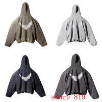 Hip Hop Dove พิมพ์ hooded hoodie Season 6ผู้ชายผู้หญิงและ West yzy เสื้อ1:1คุณภาพสูง over Help Heavy ผ้า pullover