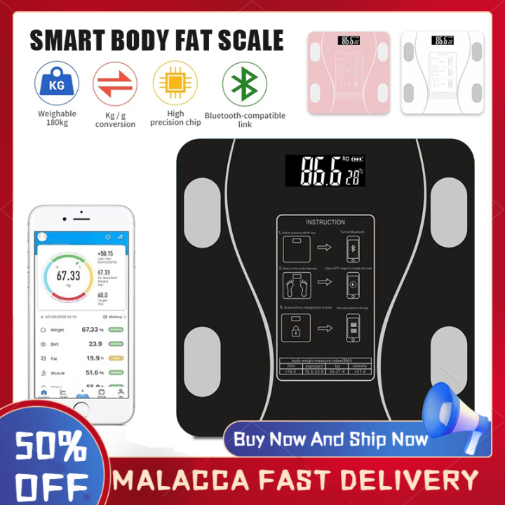 Smart Digital Weighing Scale with Bluetooth and WiFi, USB, Body