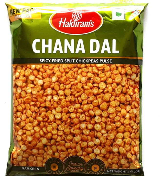 Haldiram's Chana Dal - Spicy Fried Split Chickpeas Pulse Snacks 200g ...