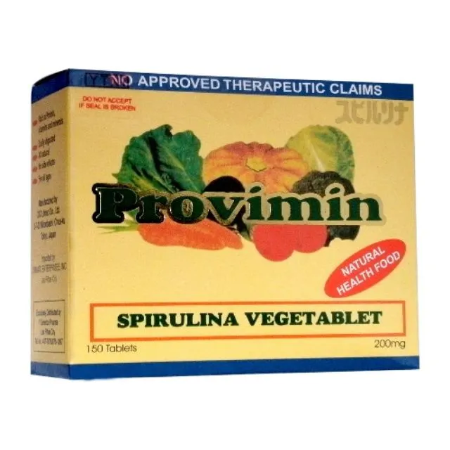 100 AUTHENTIC PROVIMIN SPIRULINA VEGETABLET (Guaranteed Original from