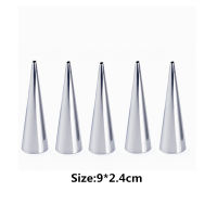 KItchen Gadget Sets 510Pcs Conical Tube Cone Roll Moulds Spiral Croissants Molds Cream Horn cake decorating tools