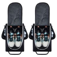 2 Pcs Portable Waterproof Storage Shoe Bag for Travel Zippered Sports Tote Golf Accessories