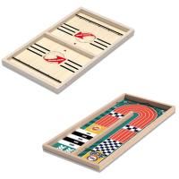 Sling Puck Knock Hockey Game Wooden Fast Paced Winner Foosball Board Game For Hockey Party Game Family Game Night Bouncing Chess Hockey Game way