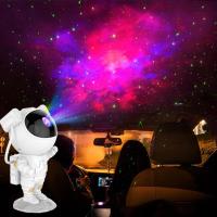 NEW Galaxy Projector Lamp Starry Sky Night Light For Home Bedroom Room Decor Astronaut Decorative Luminaires Childrens Gift