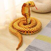 Boneka Cobra สมจริง80ซม.,Mainan Boneka Ular Ular Piton Seperti Hidup Pit Viper Lemut Dekorasi Hadiah Ulang Tahun Unak-Anak