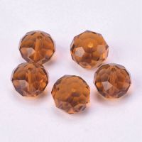 Rondelle Faceted Czech Crystal Glass Deep Brown Color 3mm 4mm 6mm 8/10/12/14/16/18mm Loose Spacer Beads for Jewelry Making DIY Network Access Points N