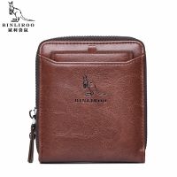 【CC】 New Men Leather Wallet Business Credit Card Holder Blocking Coin Purse Male