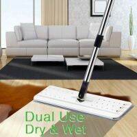 2pcs Washable Mop cloth 2 in 1 Self-Wash Scratch Mop Cloth Microfiber Pad 33cm x 12cm Send Velcro