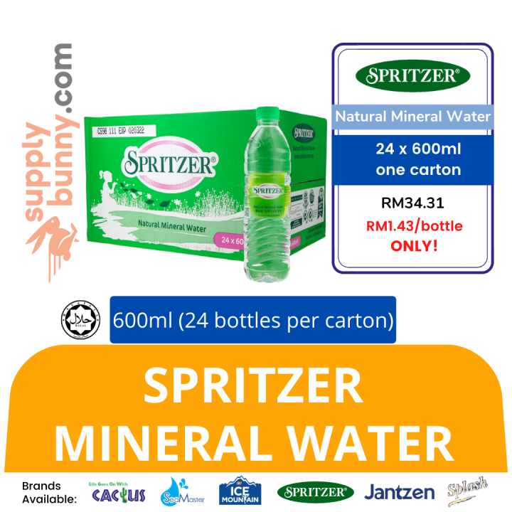 KLANG VALLEY ONLY Spritzer Mineral Water 600ml (sold per bottle) 矿泉水 PJ ...