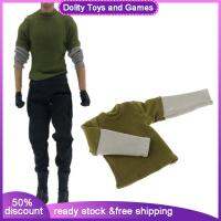 Dolity เสื้อยืดแขนยาวขนาด1/12สำหรับ6 "ตัวเลขการกระทำชาย