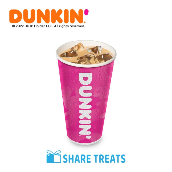 DUNKIN' Iced Coffee Extra Large (SMS eVoucher) Lazada PH