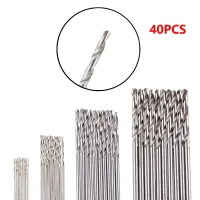 40Pcs/Set 0.5mm 0.8mm 1.5mm 2.0mm High Speed Steel HSS Mini Drill Twist Drill Bits Set for Woodworking Plastic And Aluminum Drills  Drivers