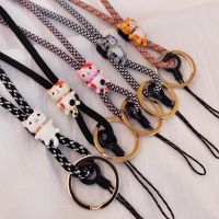 Tali Lanyard Ponsel dengan Gesper Kunci Tali Usb Antihilang Tali Lanyard Putar Kitty Tali Lanyard Kunci Ponsel Yang Dapat Disesuaikan