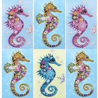 ZZOOI Hippocampus 5D Diamond Painting Kit DIY Partial Special Shape Drill Mosaic Picture Wall Decor Rhinestone Art Crafts Home Decor