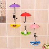 New Umbrella Wall Hook 3pcs/set Cute Umbrella Wall Mount Key Holder Wall Hook Hanger Organizer Durable Key Holder Picture Hangers Hooks