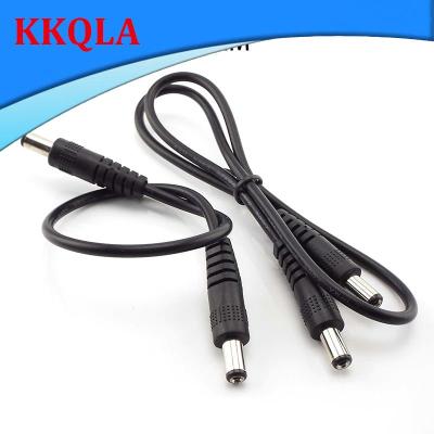 QKKQLA 12V 3A DC Male to Male Power Supply Diy Cord Cable 5.5*2.1mm Male CCTV Adapter Connector Power Cords 0.5M/1M/2M