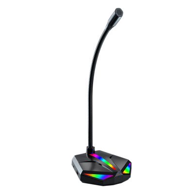 Gaming RGB Desktop USB Microphone for Streaming YouTube Podcast Microphone Compatible Windows Mac PS4 Microphone