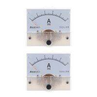 2X 85C1 DC 0-10A Rectangle Analog Panel Ammeter Gauge