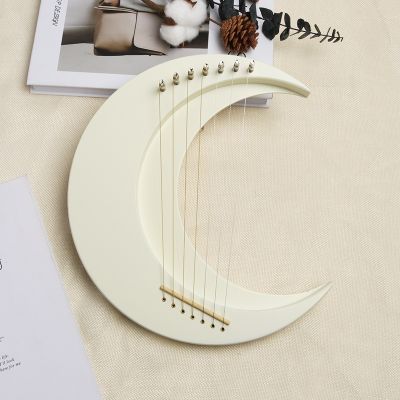 ❄✣℗ 7-string moon lyre mini beginner unpopular musical instrument