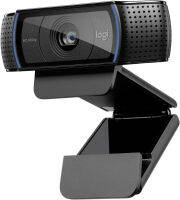 Logitech C920x HD Pro Webcam, Full HD 1080p/30fps Video Calling, Clear Stereo Audio, HD Light Correction, Works with Skype, Zoom, FaceTime, Hangouts, PC/Mac/Laptop/Macbook/Tablet - Black Brown Box Packaging, with XSplit license