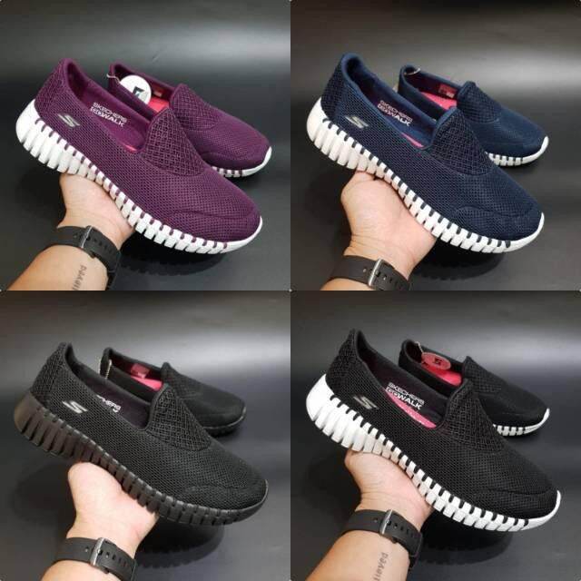 Sepatu Skechers Sketcher Skecher Go Walk Smart Woman Lengkap Box