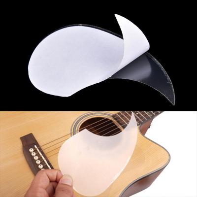 แผ่น PVC ปกป้องกีร์ต้าคลาสสิคของคุณเปลือกปิ๊กมีกาวในตัวหยดน้ำ Pickguard Gitar Akustik โปร่งใสใหม่