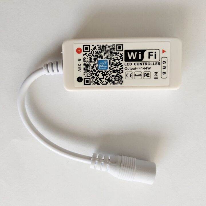 yingke-ตัวควบคุม-rb-rgbw-แบบแอลอีดีไวไฟ-dc12v-mini-wifi-rgbw-ตัวควบคุมไฟ-led-iphone-ipad-ios-ไร้สายโทรศัพท์มือถือแอนดรอยด์สำหรับแถบไฟ-led