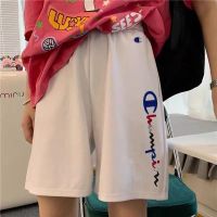 ☃✎♣ New summer pure cotton shorts for men and women casual embroidered thin quarter pants for couples loose beach sports versatile