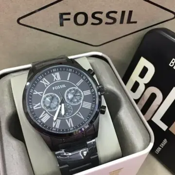 Flynn sport chronograph black stainless steel watch hot sale